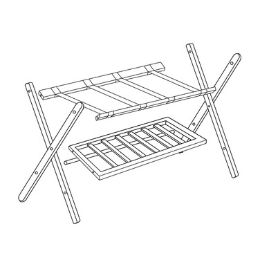 Relaxdays 2-Piece Folding Suit Stand Set