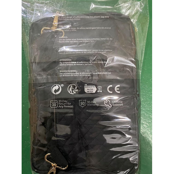 Сумка для собак Teamoy: переносна сумка для корму, ласощів, іграшок та інших речей. Ідеальна для подорожей, кемпінгу та прогулянок (Велика, чорна)