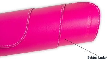 Підкладка для столу з натуральної шкіри, 2 шт. в наборі, XXL розмір, з підкладкою для миші, рожевого кольору