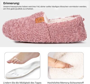 Жіночі теплі халапи EverFoams з м'якою устілкою Memory Foam, замкнуті, рожеві, 38/39 EU