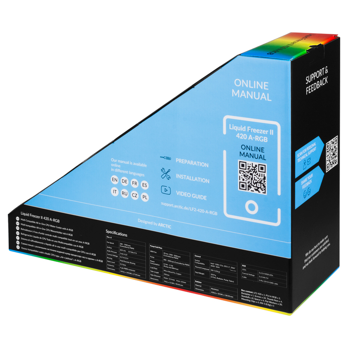 Система водяного охолодження Arctic Liquid Freezer II 420 A-RGB
