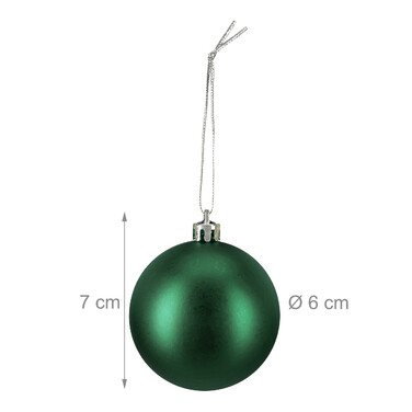 Relaxdays Set of 100 Christmas Baubles
