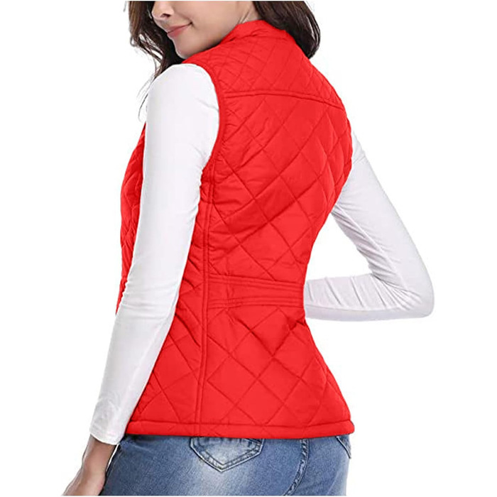 Жіночий теплий жилет з капюшоном, легкий, з пуховим наповнювачем, водонепроникний, вітрозахисний, з кишенями, червоний, розмір M