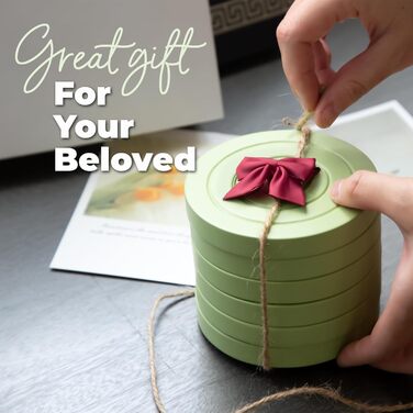Colorful wooden coasters for drinks, set of 6 for drinking glasses, table protector for all table types, gift set for all occasions, (Pastel Pistachio Shovel, Coasters)