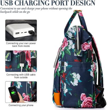 Жіночий рюкзак, шкільний рюкзак для дівчаток-підлітків, 15.6