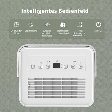 Електричний осушувач повітря Uhome 12L - 54м³, автоматичне вимкнення, сенсор вологості, режим сушіння білизни, фільтр з активованим вугіллям