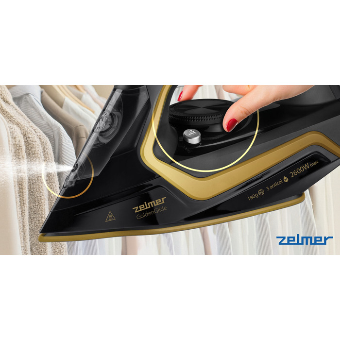 Парова праска Zelmer ZIR2620, 2600 Вт, керамічна підошва, 280 мл
