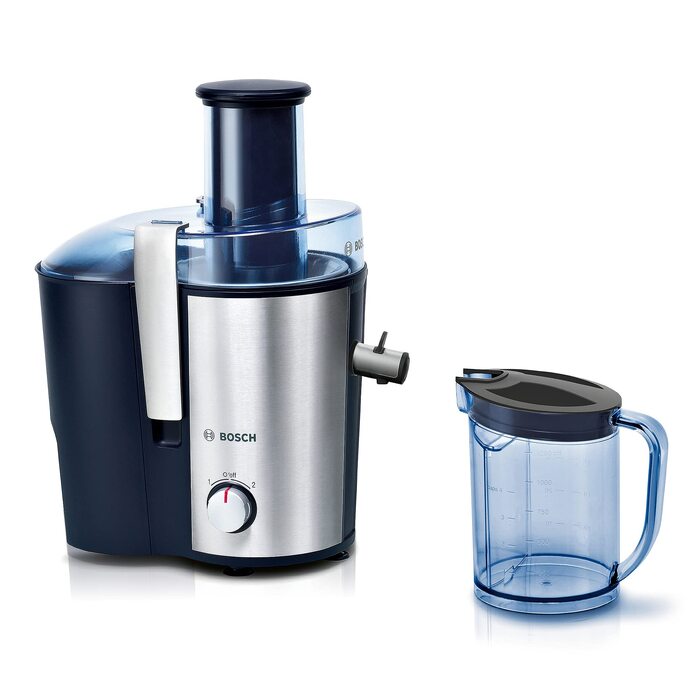 Центрифужна соковижималка Bosch VitaJuice 2 MES25A0 для овочів та фруктів, 700 Вт, XL завантажувач, сіра