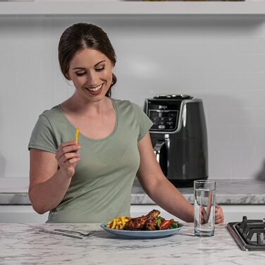 Фритюрниця повітряна Ninja Air Fryer MAX 5.2L, сіра та чорна, AF160EU, 6-в-1