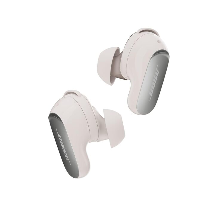 Bose QuietComfort Ultra Bluetooth-навушники (2-ге покоління) - бездротові, з шумозаглушенням, IPX4, до 6 год роботи, 360° звук, глибокий бас, колір - димчастий білий