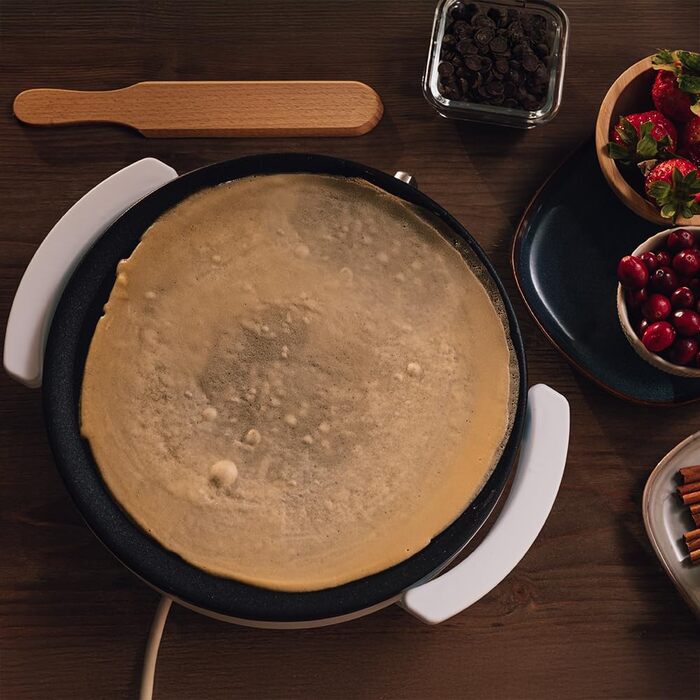 Електрична млинниця Cecotec Crepe Fun CrepeStone Twin 1200 Вт, антипригарна поверхня з екологічного каменю, реверсивна пластина для приготування млинців або 4 оладок
