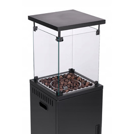 Газовий обігрівач MultiGarden 13 кВт, сталь та скло, 136 см