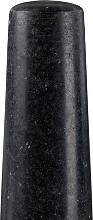 Морська галькова ступка Relaxdays з пестиком, чорна, 13 см, 500 мл - для спецій та трав