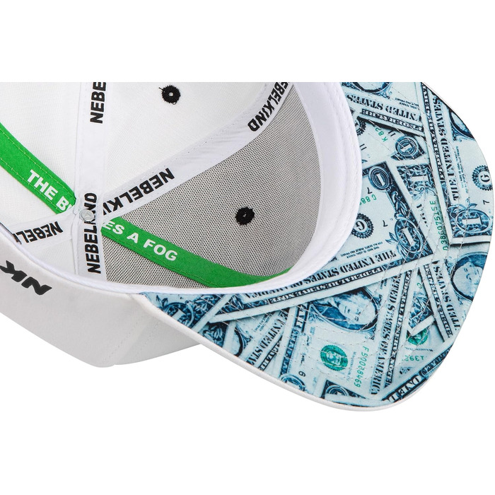 Кепка Nebelkind Snapback для чоловіків та жінок, універсальний розмір, регульована, unisex, якісна бейсболка в стилі streetwear, ретро білий колір