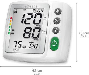 Тонометр на зап'ястя Medisana BW 315: точний вимір артеріального тиску та пульсу, функція виявлення аритмії, пам'ять