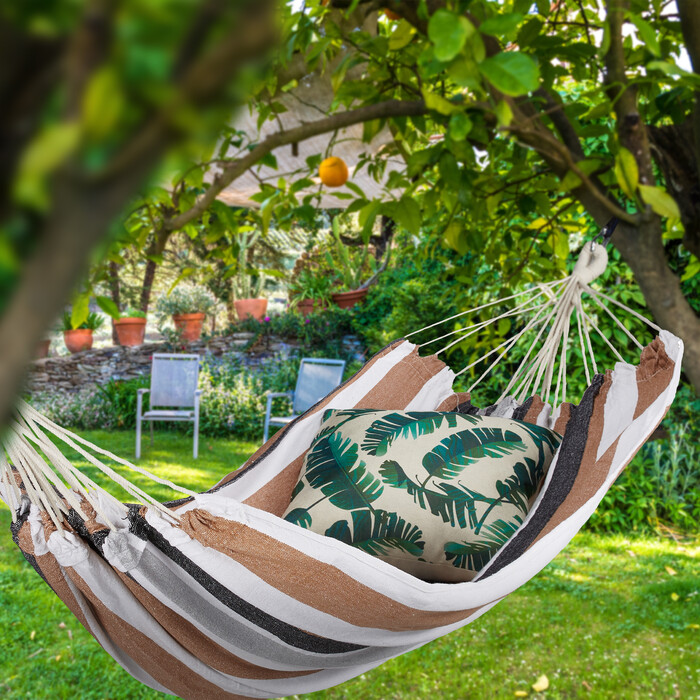 Relaxdays XXL Cotton Hammock