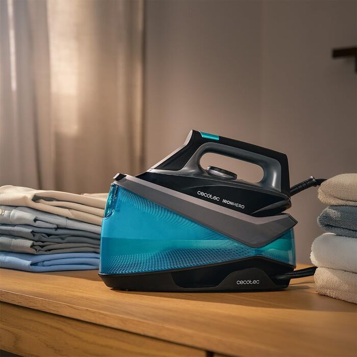 Станція для прасування Cecotec IronHero H-2800 Station Horizontale, 2800 Вт, керамічна підошва, антинакип, автоматичне вимкнення