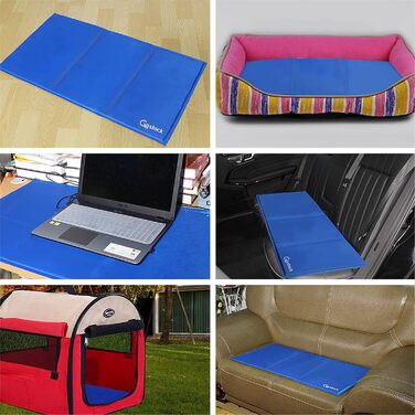 GoStock Cooling Mat for Dogs, Pet Cooling Mat Non-Toxic Gel Self-Cooling Mat for Dogs and Cats, Pet Cooling Mat Dog Cooler Pad for Crates, Kennels and Beds (90 * 50cm)