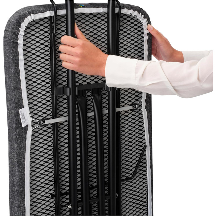 Гладильна дошка Brabantia Bügelbrett C XL для праски з парою, регульована висота, для правші та лівші, міцна металева рама, 124 x 45 см, Denim Black