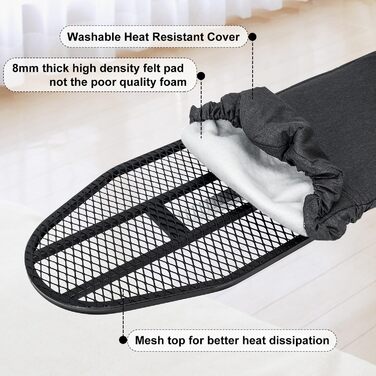 Настільна гладильна дошка Duwee, компактна, розкладна, 32x93 см, без підставки для праски