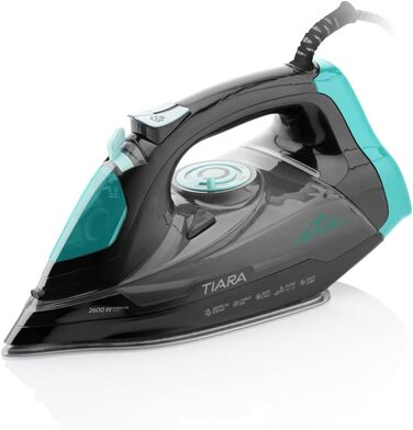 ETA Steam Iron Tiara 2 2600 W with Eloxium Soleplate, Self-Cleaning, Anti-Calc, Iron with Automatic Shut-off