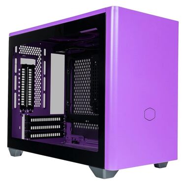 Корпус Mini-ITX Cooler Master MasterBox NR200P Caribbean Blue з скляною панеллю та вертикальним кріпленням GPU