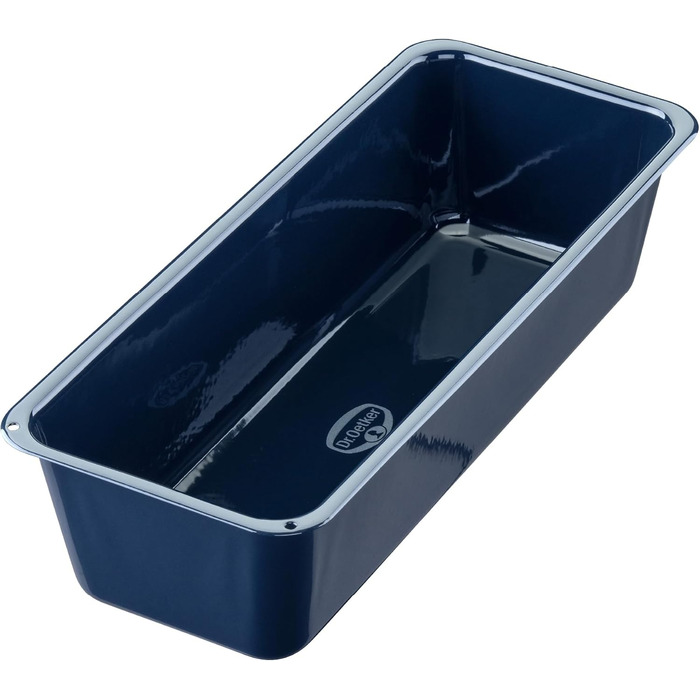Dr. Oetker Casserole/Bread/Cake Pan, 30 cm Baking - Lovely Enamel, robust, with scratch-resistant enamel sealing, for juicy cakes and hearty breads, Quantity: 1 piece, Color: blue