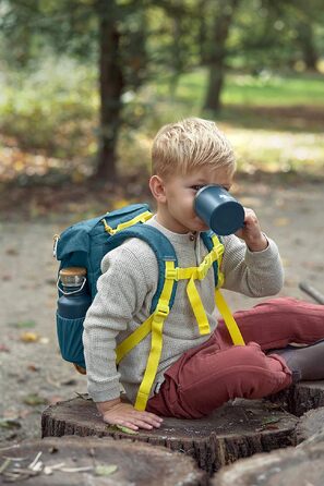 Дитячий туристичний рюкзак LÄSSIG для дітей від 3 років, 9 літрів, синій — ідеальний рюкзак для дитячого садка та прогулянок