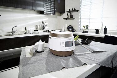 Мультиварка CUCKOO CMC-QSB501S iCook Q5 Premium з антипригарним покриттям, 4.75 л, 8-в-1, з голосовим керуванням та 3D нагріванням