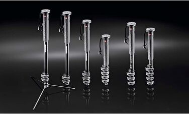 Монопод для фото Manfrotto MPMXPROC4 XPRO чорний, з карбону, 4 секції