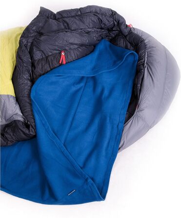 Warmpeace Unisex Polartec Micro Rectangular Sleeping Bag, Navy, max. 210cm