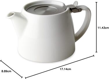 Teapot, 510 ml, white