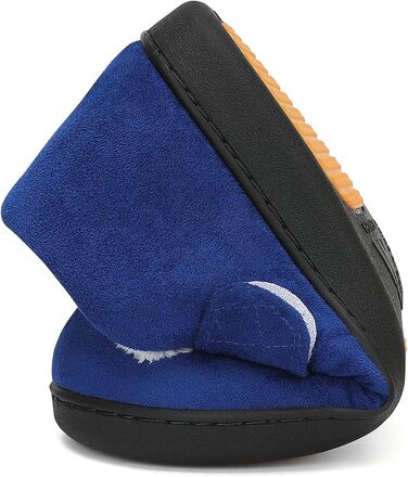 Тапочки Mishansha Herren Winter з підкладкою Memory Foam, зимові, чоловічі, 38-49 (Темно-синій, 44 EU)