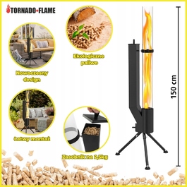 Обігрівач-парасолька Tornado Flame 150 см, 6 кВт