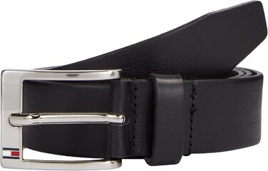 Чоловічий шкіряний ремінь Tommy Hilfiger New Aly Belt, чорний (115 см)