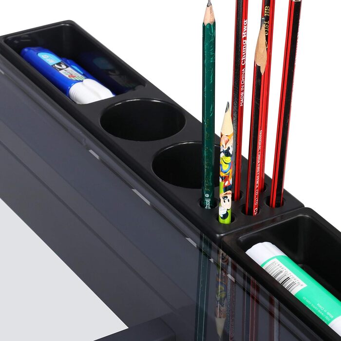 Yaheetech Adjustable Drafting Table - Tilting Glass Top Desk for Architects, Artists & Painters - 90cm x 60cm