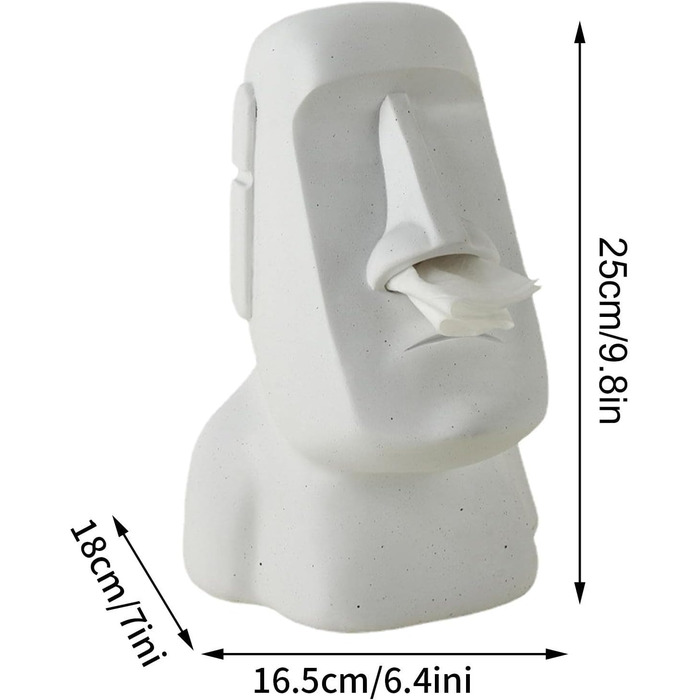 Facynde Tissue Box Halter | Lid and Base for Tissue Boxes - Multifunctional Resin Tissue Holder for Kitchen, Bedroom, Office, Living Room, Bathroom, Decoration, Tissues