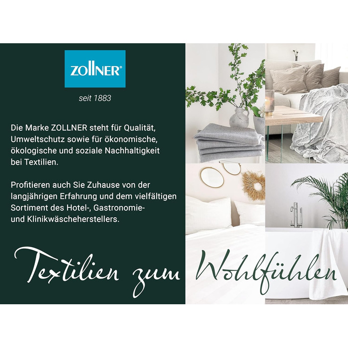 Плед ZOLLNER 150x200 см, сірий, вафельний, дихаючий, антисминальний, прати до 60°C, готельна якість, сертифікат Oeko Tex