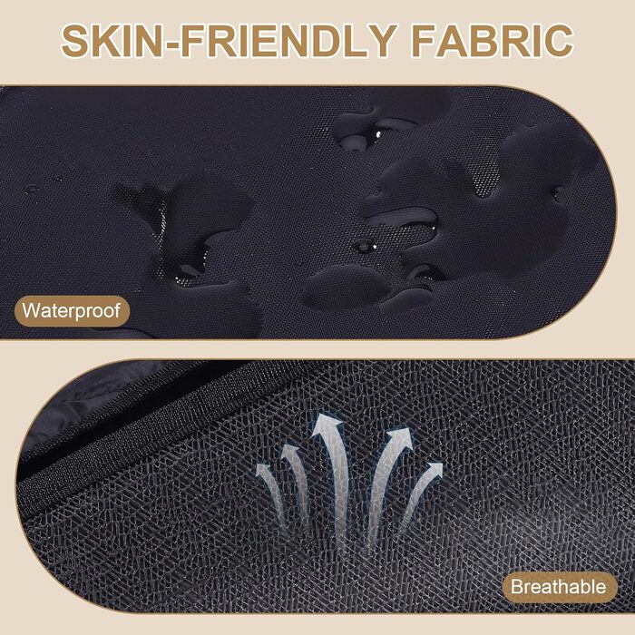 Автомобільний лежак для собак - переноска для собак, чорний, водонепроникний, з ременями, для малих та середніх собак