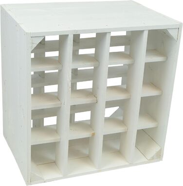 Wine Rack 16 Bottle Size 40x40x27cm Shelf Box Bottle Storage Wine Rack Apple Box/Wine Box (3-Piece Set Wine Rack 16 Bottle White)