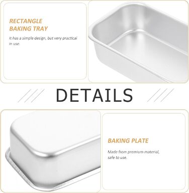 YARNOW 4-Pack Mini Loaf Pans Non-Stick Mini Loaf Baking Pans Cake Pans Rectangular Bread Loaf Baking Sheets for Cakes, Bread, Meatloaf, Quiche (Silver)