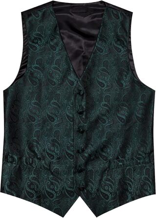 Костюмний жилет Barry.Wang з паєтками, краватка, метелик, комплект з 8 предметів для весілля, зелений жаккард