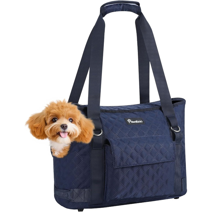 Pawaboo Сумка-переноска для собак і котів, блакитна, до 5 кг