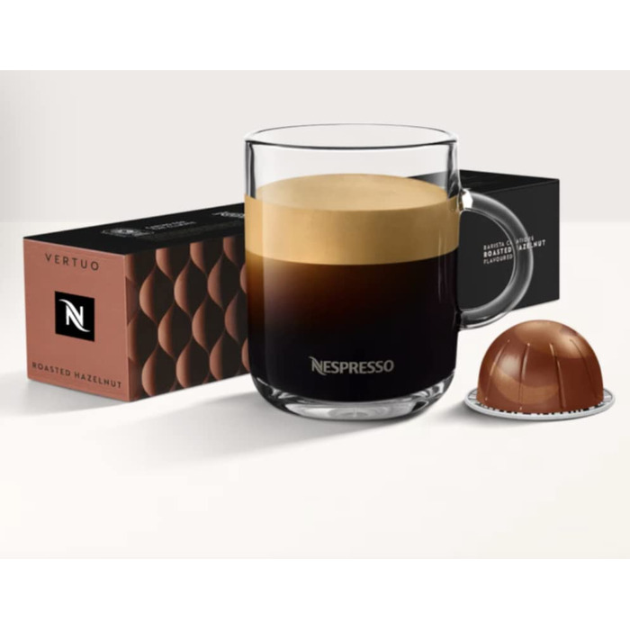 Капсули Nespresso Vertuo Barista Creations - Золотий Карамель, Солодке Ванільне, Багатий Шоколад, Обсмажений Лісовий Горіх, 40 шт.