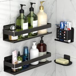 Алюмінієвий кухонний органайзер для ванної кімнати: 2 шт., 30 см, самоклеючий, для кріплення на стіну