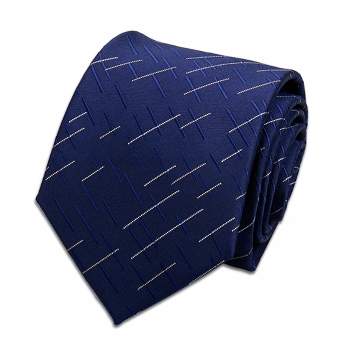 Широка краватка Elegance синього кольору