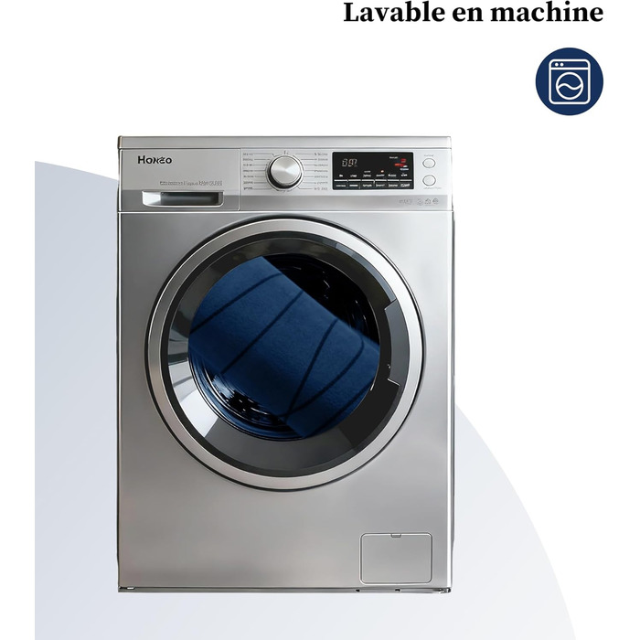 Килимок для ванної кімнати chakme з ефектом пам'яті (Memory Foam), протиковзкий та вбираючий підкладник під душ, 60x150 см, темно-синій