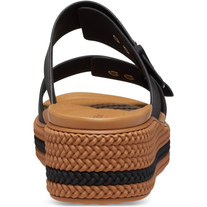 Босоніжки Crocs Brooklyn Woven Buckle жіночі чорні, розмір 39/40 EU