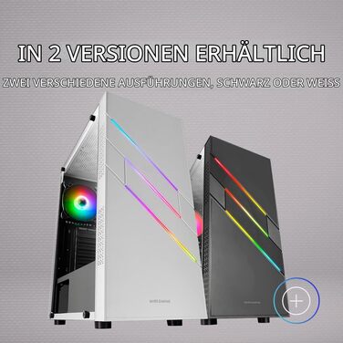 Ігровий корпус для ПК Mars Gaming MC-U3 White, ATX XL, 3 ARGB вентилятори 120мм, загартоване скло
