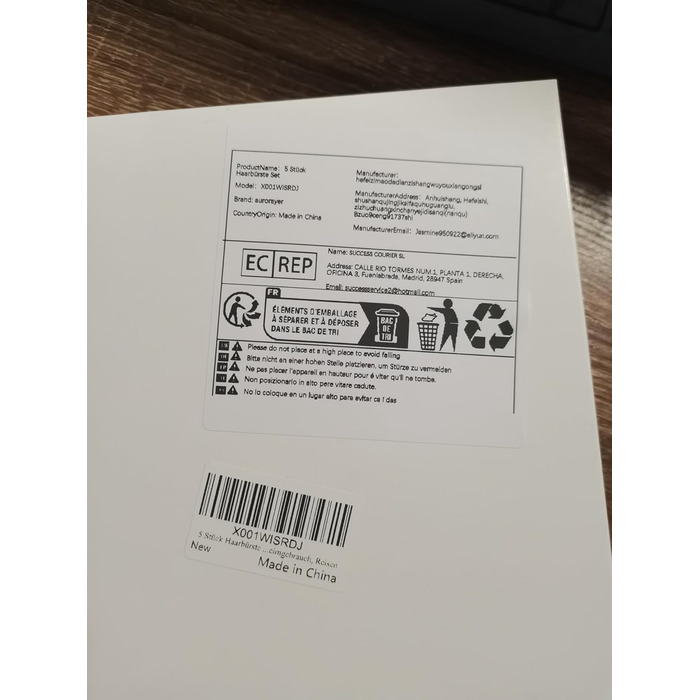 Набір гребінців для волосся 5 шт. Масажні гребінці, круглі гребені з отворами для вентиляції, гребінець для жінок та чоловіків, для дому та подорожей